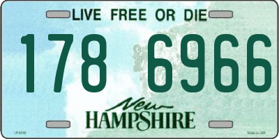 NH license plate 1786966
