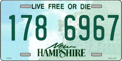 NH license plate 1786967