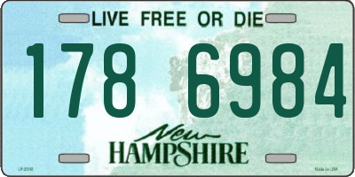 NH license plate 1786984