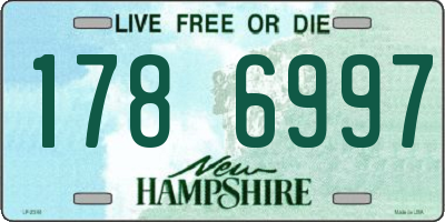 NH license plate 1786997