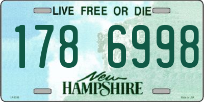NH license plate 1786998