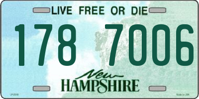 NH license plate 1787006
