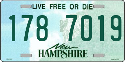 NH license plate 1787019