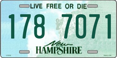 NH license plate 1787071