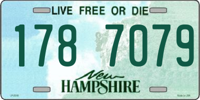 NH license plate 1787079