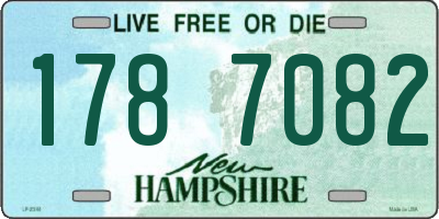 NH license plate 1787082
