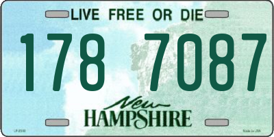 NH license plate 1787087
