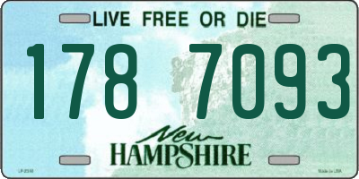 NH license plate 1787093