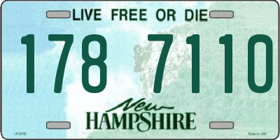 NH license plate 1787110