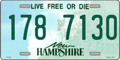 NH license plate 1787130