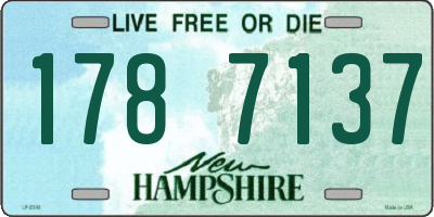 NH license plate 1787137