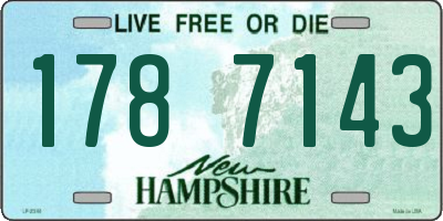 NH license plate 1787143