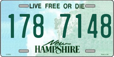 NH license plate 1787148