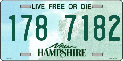 NH license plate 1787182