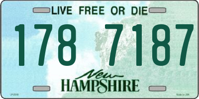NH license plate 1787187