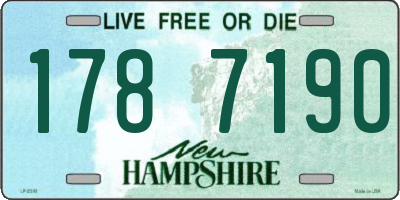 NH license plate 1787190