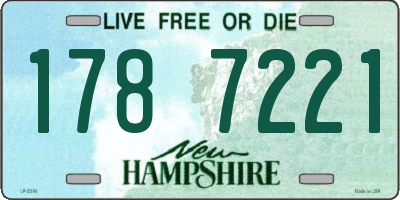 NH license plate 1787221