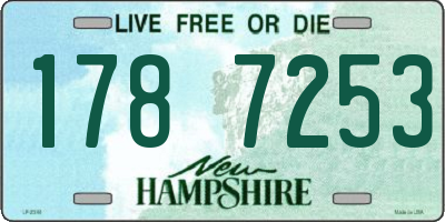 NH license plate 1787253