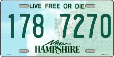 NH license plate 1787270