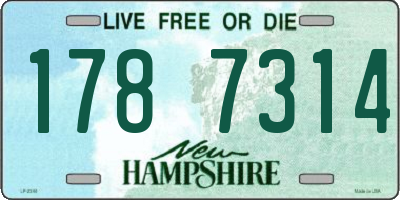 NH license plate 1787314