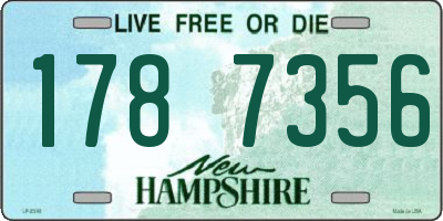 NH license plate 1787356