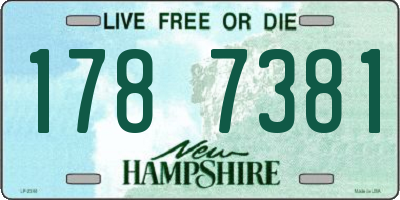 NH license plate 1787381
