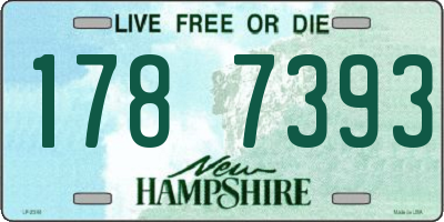 NH license plate 1787393