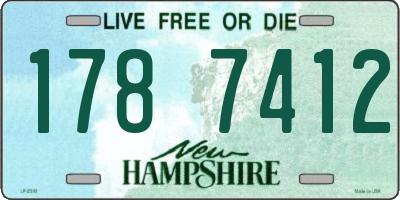 NH license plate 1787412
