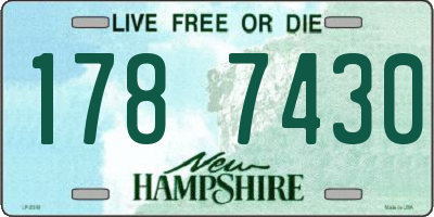 NH license plate 1787430