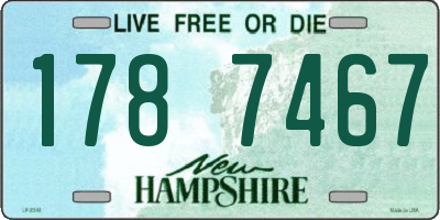 NH license plate 1787467
