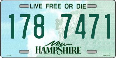 NH license plate 1787471