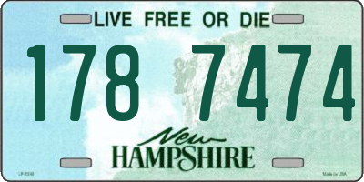 NH license plate 1787474