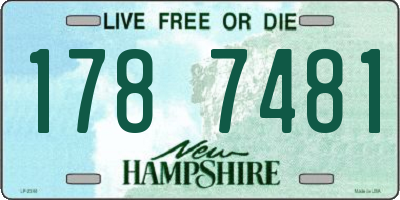 NH license plate 1787481