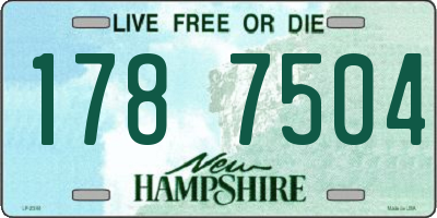 NH license plate 1787504