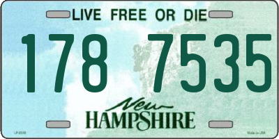 NH license plate 1787535