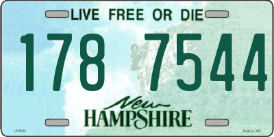 NH license plate 1787544