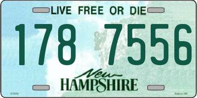 NH license plate 1787556