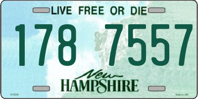 NH license plate 1787557