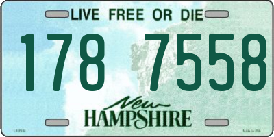NH license plate 1787558