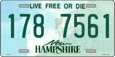 NH license plate 1787561