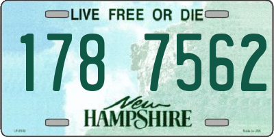 NH license plate 1787562