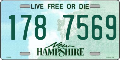 NH license plate 1787569