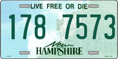 NH license plate 1787573
