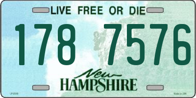 NH license plate 1787576