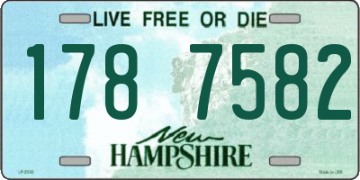 NH license plate 1787582