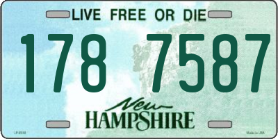 NH license plate 1787587