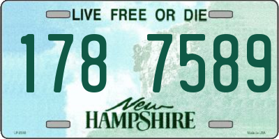 NH license plate 1787589