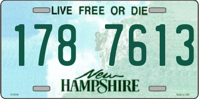NH license plate 1787613