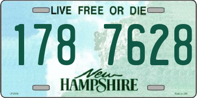 NH license plate 1787628