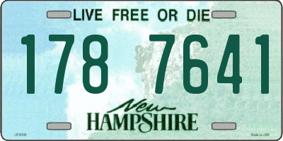 NH license plate 1787641